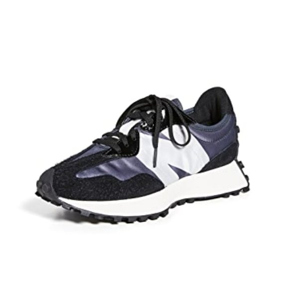 New Balance Shoes New Balance 327 Classic Trainers Black Suede 65